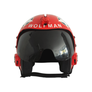 hgu 33 top gun wolfman flight helmet movie prop of usn united states navy pilot aviator