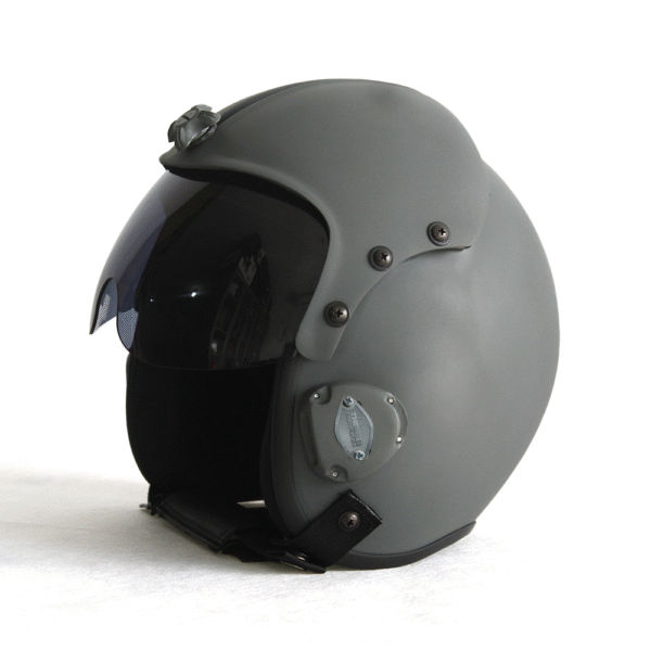 hgu 33 plain grey flight helmet movie prop of usn united states navy pilot aviator