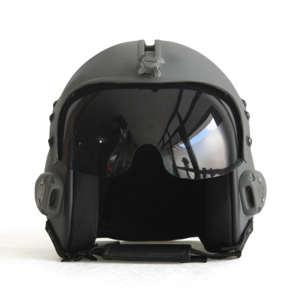 hgu 33 plain grey flight helmet movie prop of usn united states navy pilot aviator