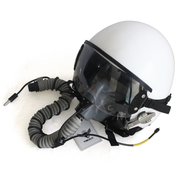 hgu 55 plain white flight helmet movie prop of usn united states navy pilot aviator