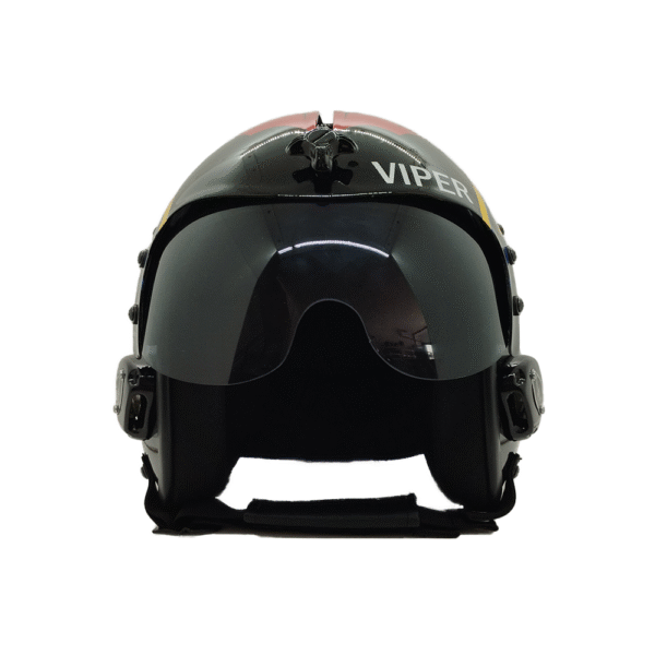 hgu 33 plain red flight helmet movie prop of usn united states navy pilot aviator (copy)