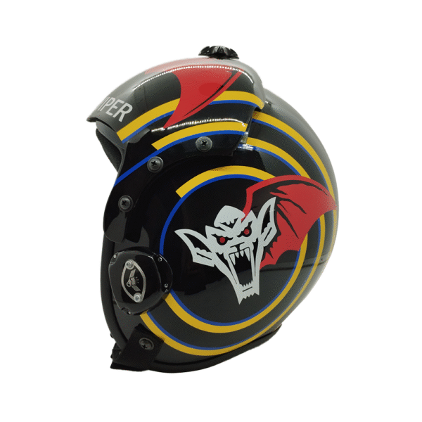 hgu 33 plain red flight helmet movie prop of usn united states navy pilot aviator (copy)