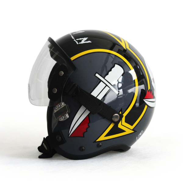hgu 55 top gun 2 maverick 2022: hangman flight helmet movie prop of usn united states navy pilot aviator