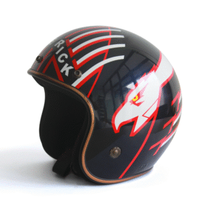 rsv classic top gun maverick pilot aviator motorcycle airbrush helmet