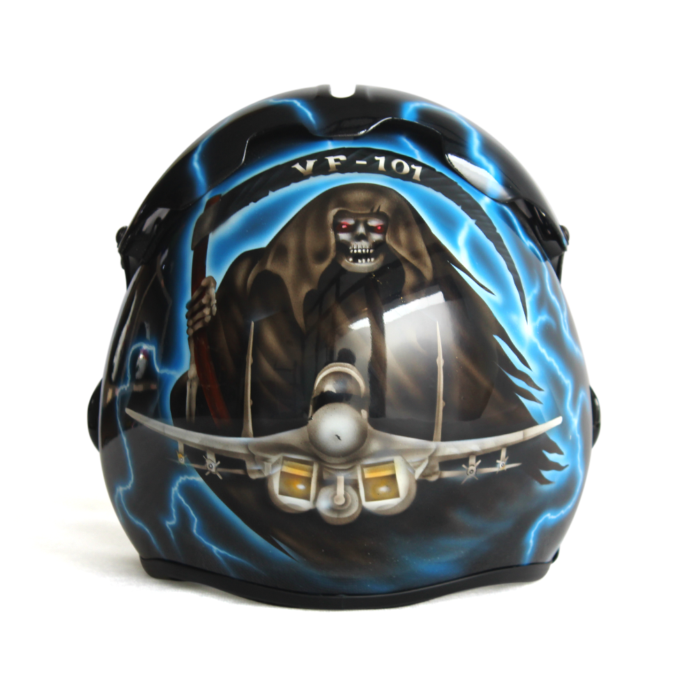 hgu 33 grim reaper flight helmet movie prop of usn united states navy pilot aviator hgu 33 grim reaper flight helmet movie prop of usn united states navy pilot aviator